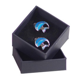 Salutto Men's Blue Angel Fish Cufflinks with Gift Box