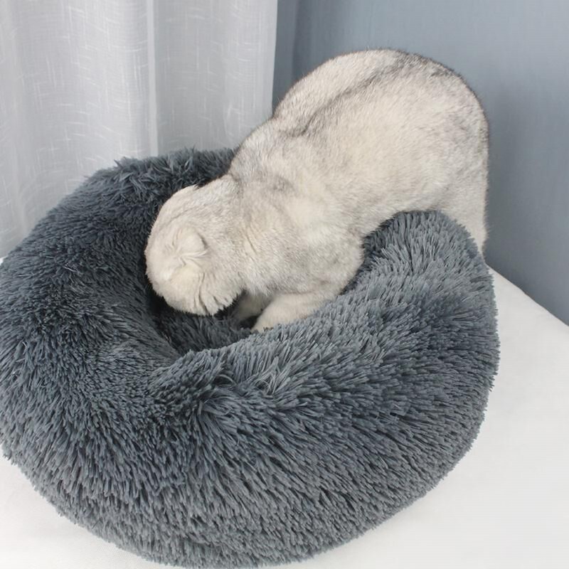 Soft Plush Round Pet Bed Cat Soft Bed Cat Bed