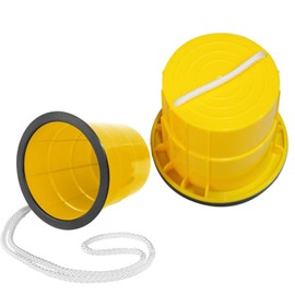 1 Pair Children's Non-Slip Stilts, Running Cups, Mobility Stilts, Bucket Stilts Balance Development, Toy Non-Slip Stilts, for Sensory Trainer for Children, Games (Yellow)