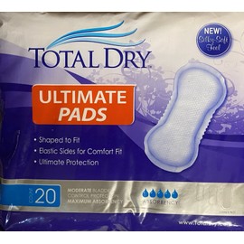 Total Dry 20 Total Dry Ultimate Soft Protection Pads 16" for Bladder/Incont
