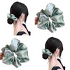 Shiny Organza Scrunchy, Gradient Hair Tie, Women's, Stylish, Hair Accessory,