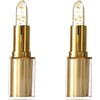 Colour Changing Lipstick, Clear‑Pink Gold Foil Lip Balm for Mature