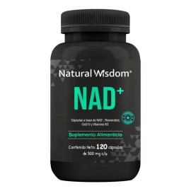 Nad+ Resveratrol Coq10 B3 Arándano | Mejora Memoria, Energía y Envejecimiento Celular | Suplemento Antioxidante | 120 Cápsulas