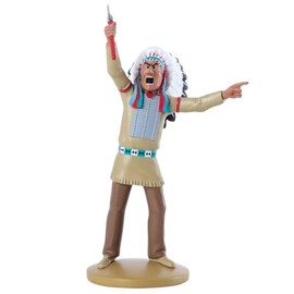 Collectible Figurine Tintin, The Great American Indian Chief, 13 cm (42249)