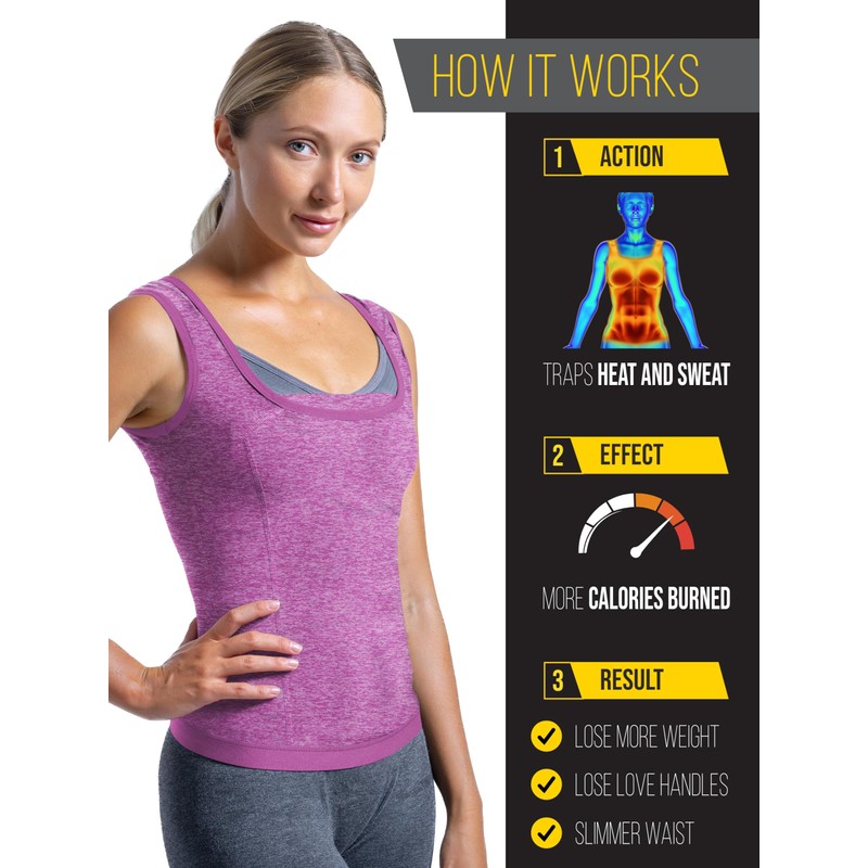 Sweat Spark - Chaleco de sudor para mujer, mejora tus
