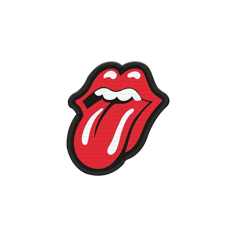 The Rolling Stones Tongue Iron On Patch (One Size) (Red/Black)