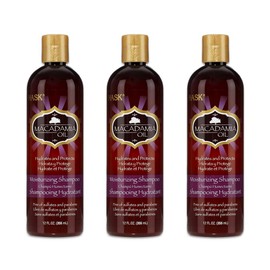 Champú hidratante de aceite de macadamia Hask de 12 onzas (354 ml) (paquete de 3)