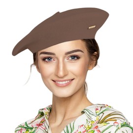 Satin Lining Classic Wool Chocolate Beret Hats for Women Man Painter hat French Beret for Man Woman Warm Winte.