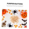jojofuny 100pcs Pumpkin Shape Wooden Buttons Hand Made DIY Cartoon