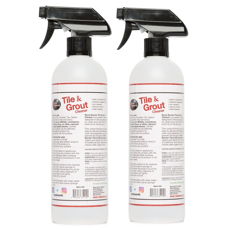 Rock Doctor Natural Tile and Grout Cleaner, Remove Stains Dirt,