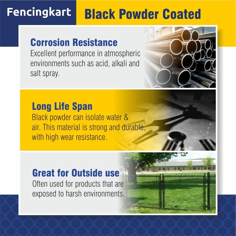 FENCINGKART Aluminium Dome Post Caps for Chain Link Fence, 2-3/8