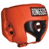 Ringside Competition-Like Boxing Sparring Training Headgear Without Cheeks, Large, Red