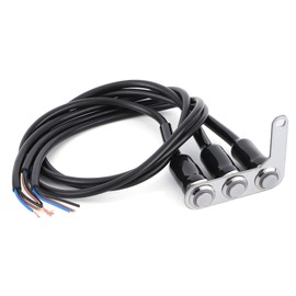 Motorcycle Handlebar Switch,3 Buttons Handlebar Switch Adjustable Mount Waterproof for Headlight Fog Light Horn Turn Signal