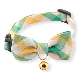 Purrfect Picnic Bow Tie Cat Collar (Yellow)