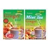 Honsei Instant Ginger Honey and Ginger Mint Tea Set, 20