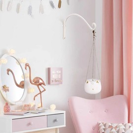 AJART Plant Hooks for Wall (2 Pieces-12Inches) Wall Hooks for Hanging Plants More Stable and Sturdy Cream-White Plant Hook