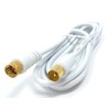 DRUT 2m RF TV Aerial Male to F Type Connector