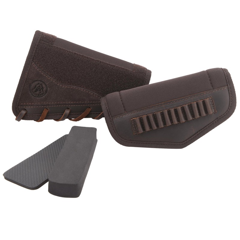 Leather Buttstock Shell Holder, Gun Stock Cover Cheek Rest Riser
