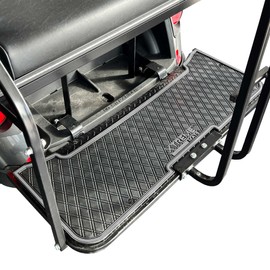 Xtreme Mats E-Z-GO Golf Cart Floor Mats for Rear Seat Kits & Rear Facing Foot Rests - Fits Select E-Z-GO RXV and TXT Rear Seat Kits - Grey Trim