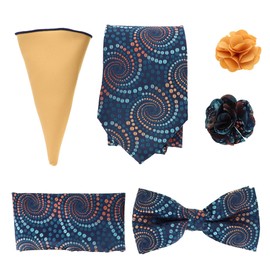 Vittorio Vico Gift Box (Necktie, Bow Tie, Pocket Squares and Flower Lapel Pin) (GB 21037)