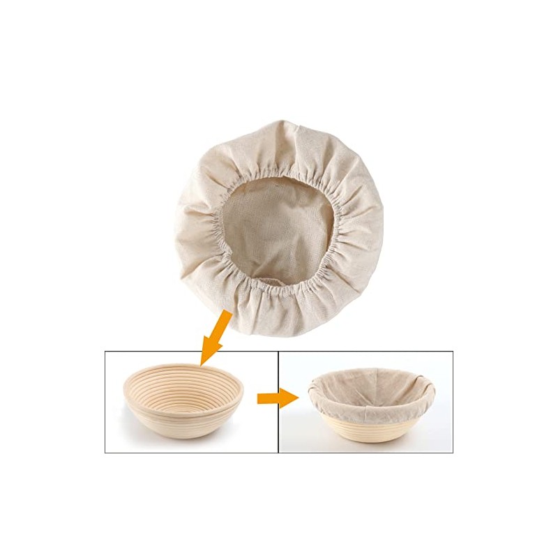 10Pcs Linen Cloth Liner Cover Fit For 8" 9" 10"