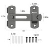 2PCS Barn Door Lock, 180 Degree Flip Sliding Barn Door
