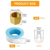 Lyeteung 6 pieces G1/8 brass cap, internal thread, brass pipe