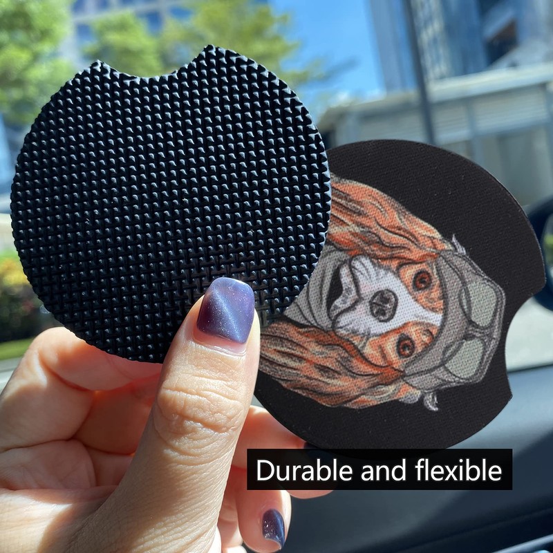 FUN LAVIE Car Coaster 12 Pack Car Cup Holder Coaster