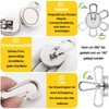 32 mm Neodymium Magnetic Hooks, Pack of 4 Magnetic Hooks,