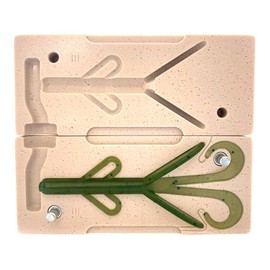 Smedioks Premium Soft Plastiс Mold Lure Making Injection Molds Fishing Lures Zoom Brush Hogs 4''