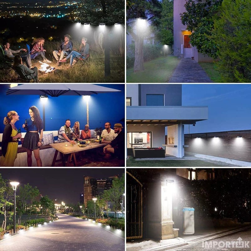 Importeek 5pz Lampara Led Solar Reflector Exterior Jardin Sensor Luz