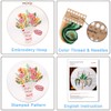 Traziewell Embroidery Kit Flowers Embroidery Starters Kit Cross Stitch Kit