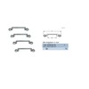 Pack of 4 Belt Hangers Stainless Steel A4 Belt Width
