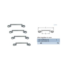Pack of 4 Belt Hangers Stainless Steel A4 Belt Width up to 40 mm Webbing Strap Hanger