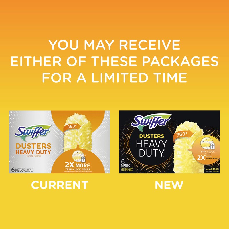 Swiffer Dusters Heavy Duty Multi-Surface Refills, Unscented, 6 Count