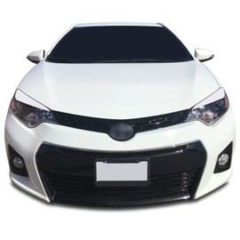 Headlight Eyelid Accent Vinyl Decal Overlay Wrap Trim Sticker Compatible with and Fits Toyota Corolla 2014 2015 2016 - Matte White