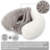 2 Pack Replacement Travel Neck Pillow Covers, U Shaped Travel