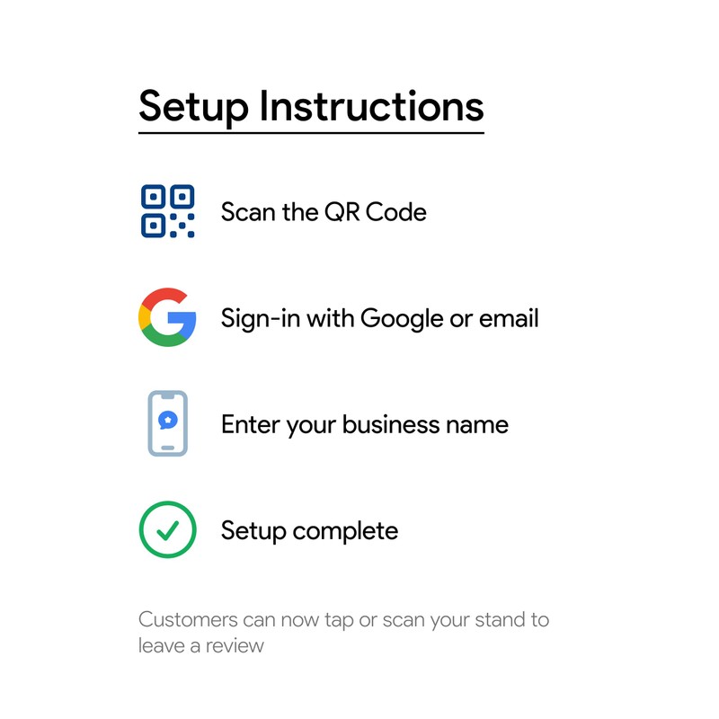 ProsperQR - Google Review Stand - NFC & QR Code,