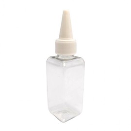Pointed Cap Square Refill Bottle 50ml White 25ea