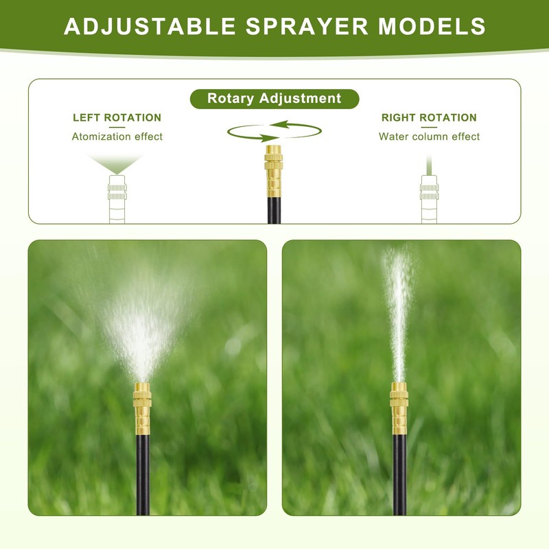 Automatic Drip Irrigation Kit - 50FT with Tool-Free Quick Connectors,