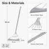 Silicone Floor Squeegee Broom for Pet Hair & Water -