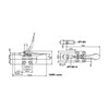 HHIP 3900-0360 Horizontal Hold-Down U-Bar Toggle Locking Clamp with 60