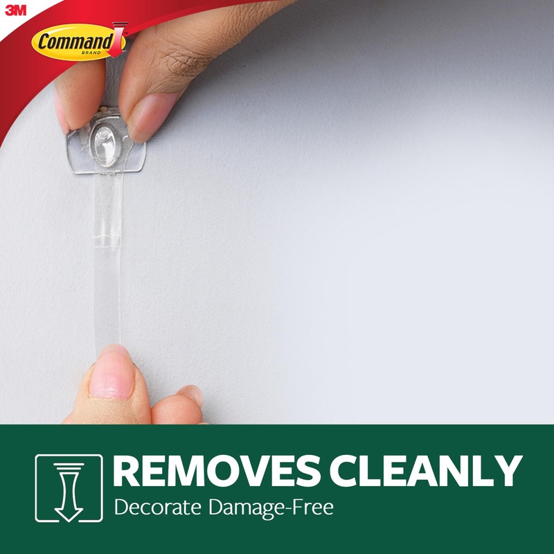 Command 17026H-AW Decorative Pegs for Outdoor Use, Transparent, One Size
