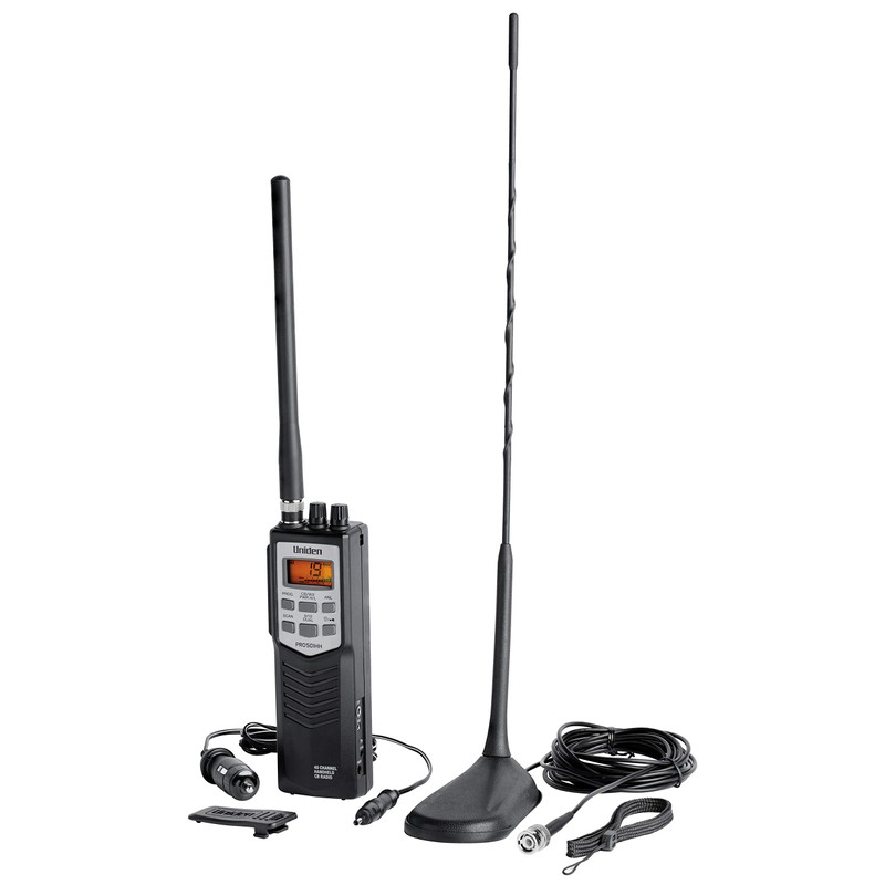 Uniden PRO501TK Pro-Series 40-Channel Portable Handheld CB Radio, Two-Way Emergency