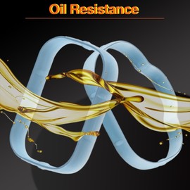 Improved Silicone Rubber Intake Manifold Gaskets Lower & Upper Set Compatible with Jeep Grand Chrysler 200 300 Dodge Charger Ram Replace#:5184562AC