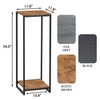 JEPRECO 34" Tall Plant Stand Indoor, 2-Tier Modern Plant Shelf,
