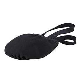 Linodes Canvas Contemporary Pirouette Lyrical Half Sole Jazz Ballet Dance Shoe Turning Shoes for Women and Girls-Black-XS