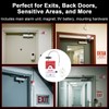 Exit Stopper Door Alarm with 110dB Siren, Emergency Exit Security