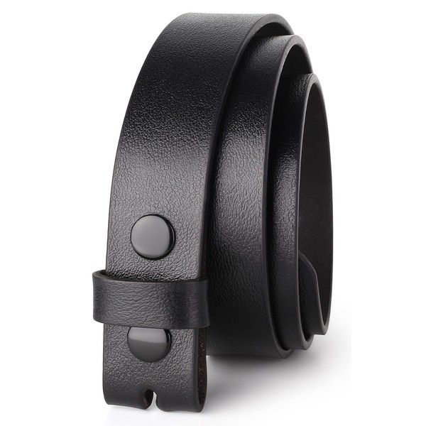 Belt for Buckles 100% Full Grain One Piece Leather Belt,