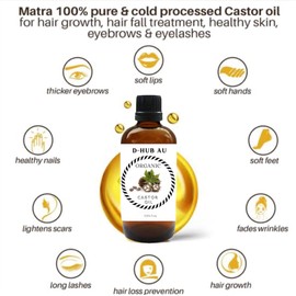 250ml Organic Castor Oil, pure cold pressed Castor oil for Hair Growth, body oil, beard oil, scalp oil & hair oil Hexane Free massage oil | Castor Oil for Eyebrows, Eyelashes Serum & Dry Skin Care | Packaging in Australia may vary.